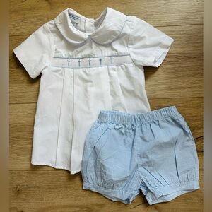 Boys smocked cross set